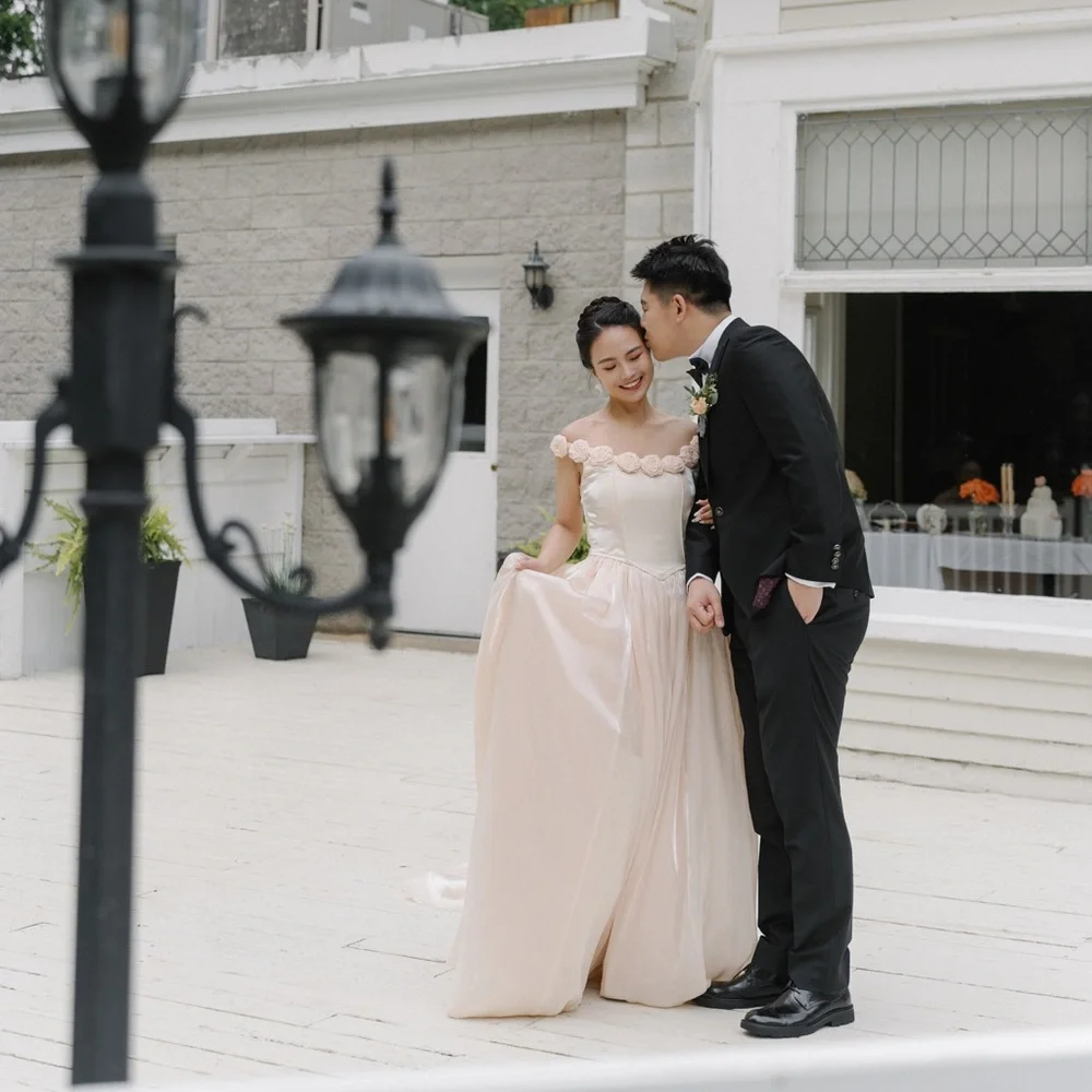 HOLD| Satin wedding dress (size0-6) - Picture 11 of 12